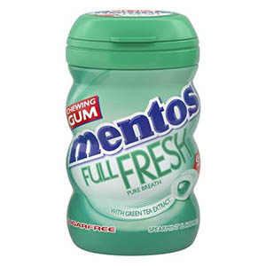 Mentos Pure Fresh Spearmint Flavoured Sugar Free 60 Chewing Gum