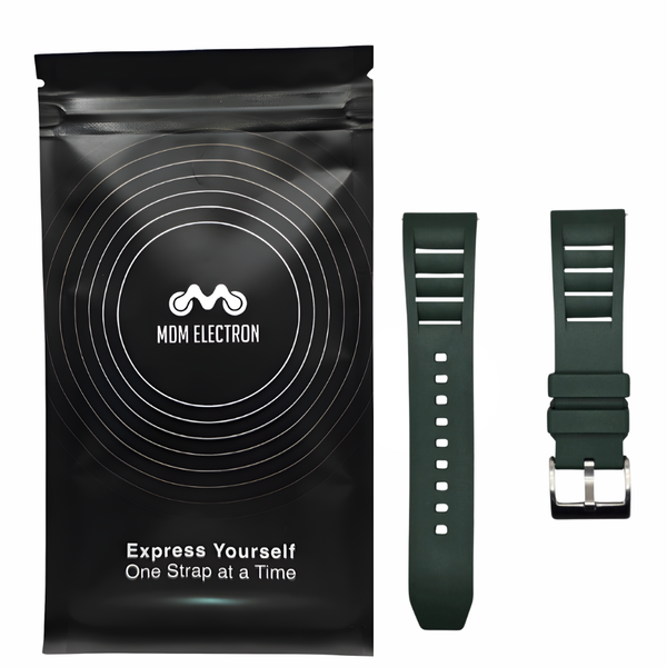 20mm Universal Compatible with RM Inspired Rubber Watch Strap-Army Green