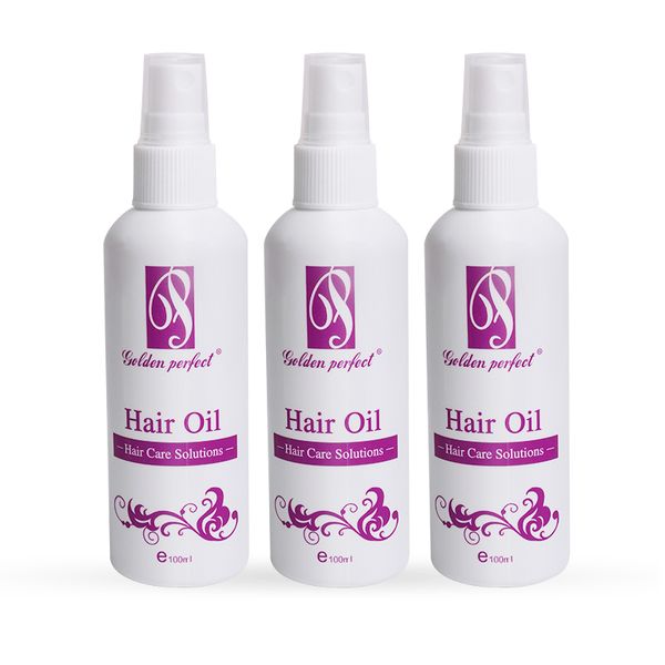 3 Pack Anti-Frizz Hair Oil Spray for Wigs, Braids, Weft -Golden Perfect