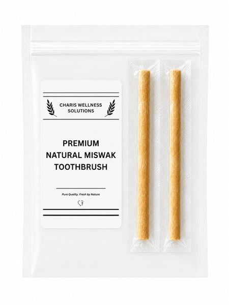 Charis Wellness Solutions Premium Miswak Toothbrush Pack of 2