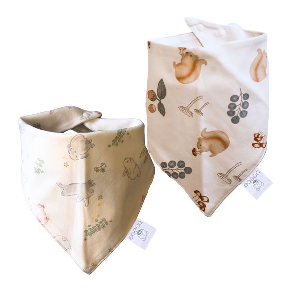 baebe - 2pcs Triangle Cotton Bib