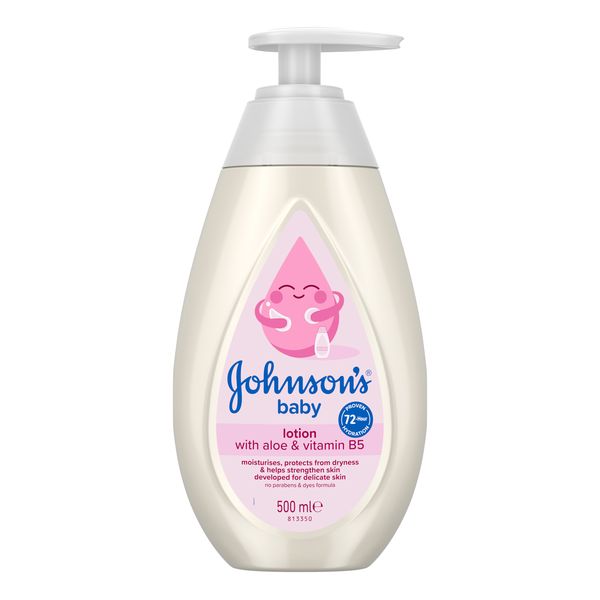 Johnson's Baby Lotion 500 ml, 72 hour Proven Hydration for Delicate Skin