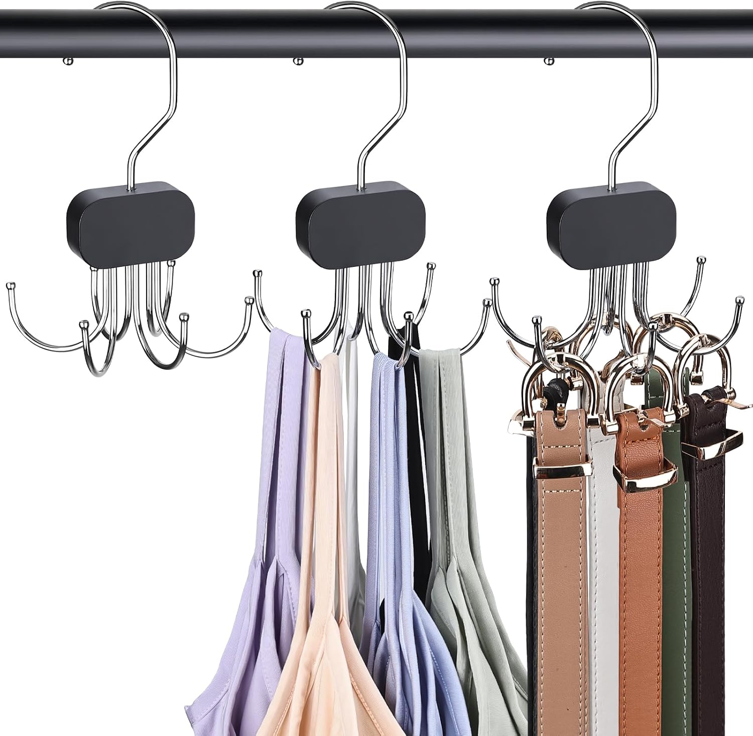 3 Pack Tank Top Hangers, Premium Bra Hanger for Closet Organizer