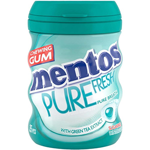 Mentos Pure Fresh Wintergreen Flavoured Sugar Free 35 Chewing Gum