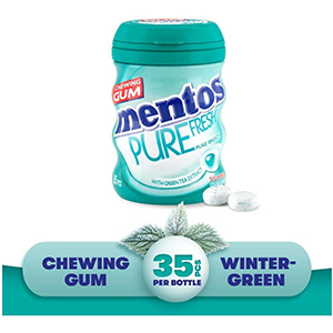 Mentos Pure Fresh Wintergreen Flavoured Sugar Free 35 Chewing Gum