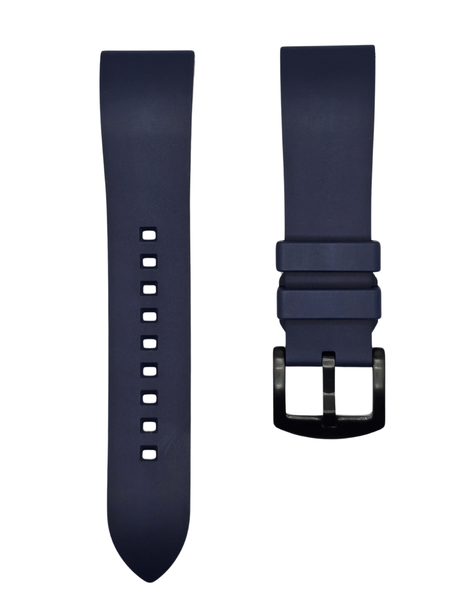 20mm Universal Replacement Rubber Watch Strap-Navy