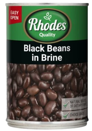 RHODES Black Beans in Brine 400g