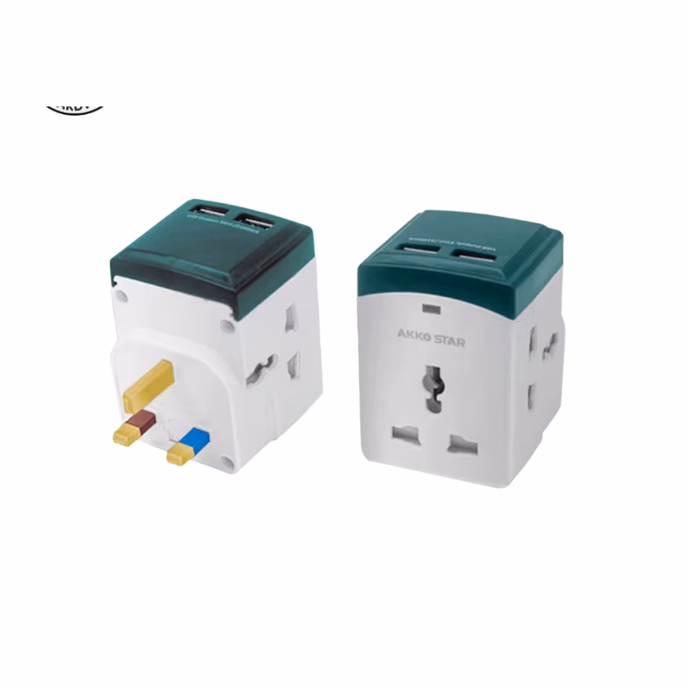 Akkostar 079u Travel Socket With Usb