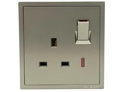 Socket Single Grey 13a Kw2056 Klass