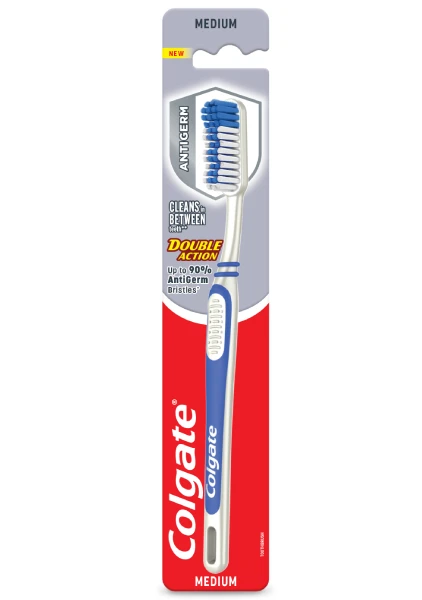 COLGATE Toothbrush Double Action Adult Twin Pack