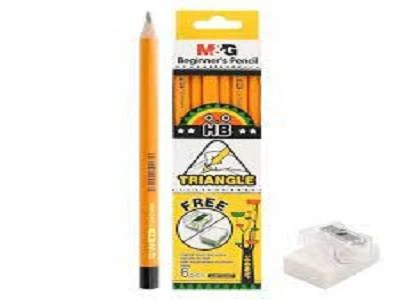 Pencil Beginners Triangle Hb 6pcs Awpq4901 Mg