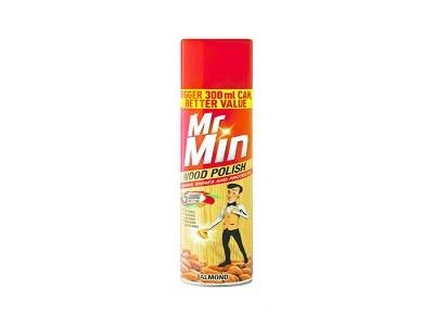 Furniture Polish Wood Almond 300ml Mr Min