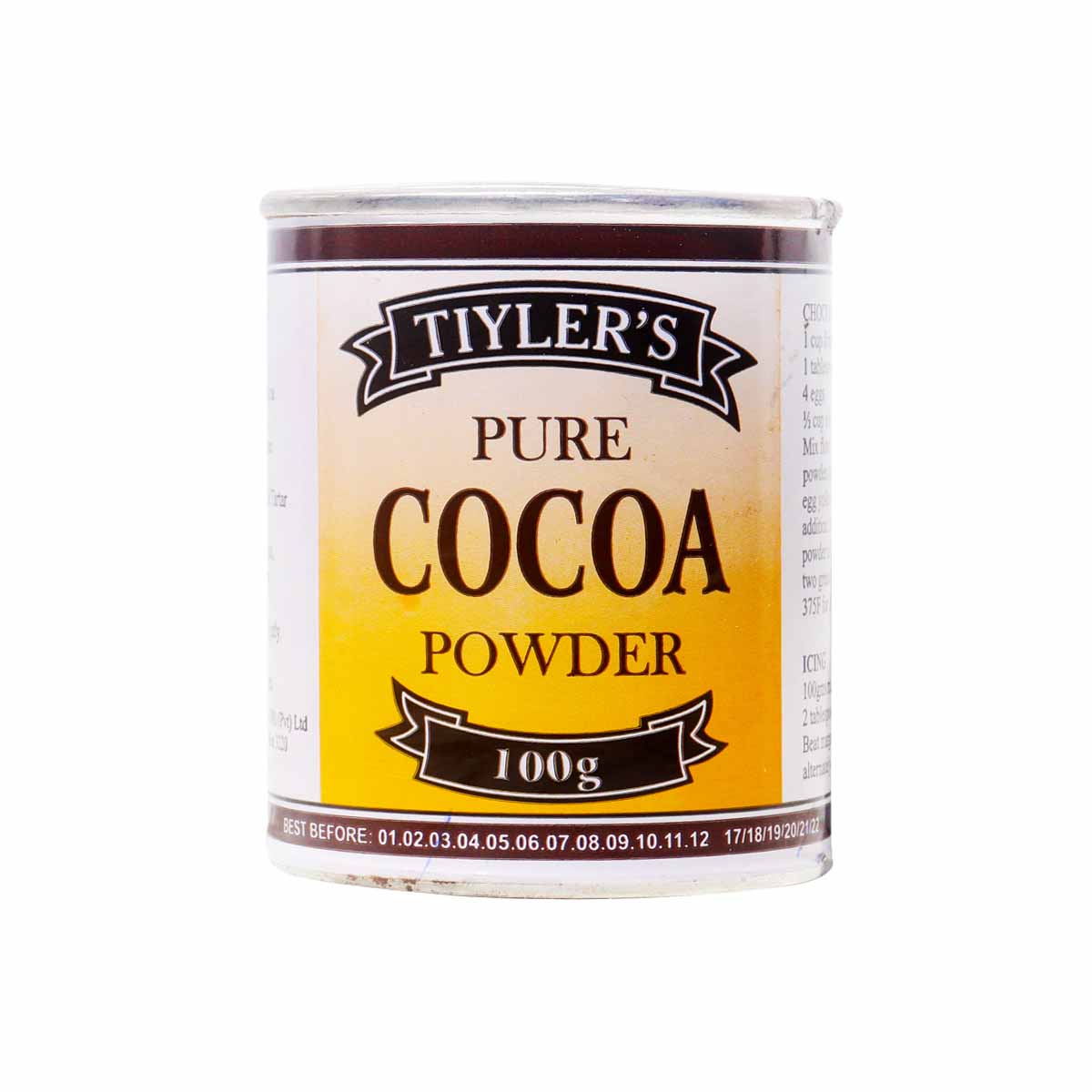 Tiylers Pure Cocoa Powder 100g