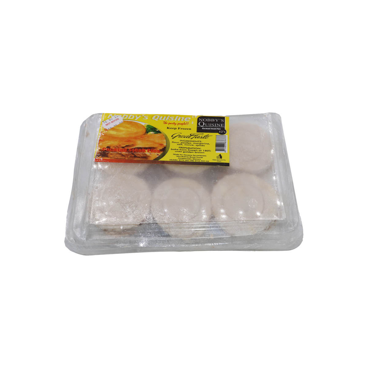 Nobbys Quisine Steak Pies 6s
