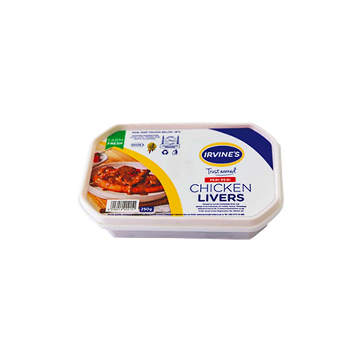 Irvines Chicken Livers Plain Tub 250g