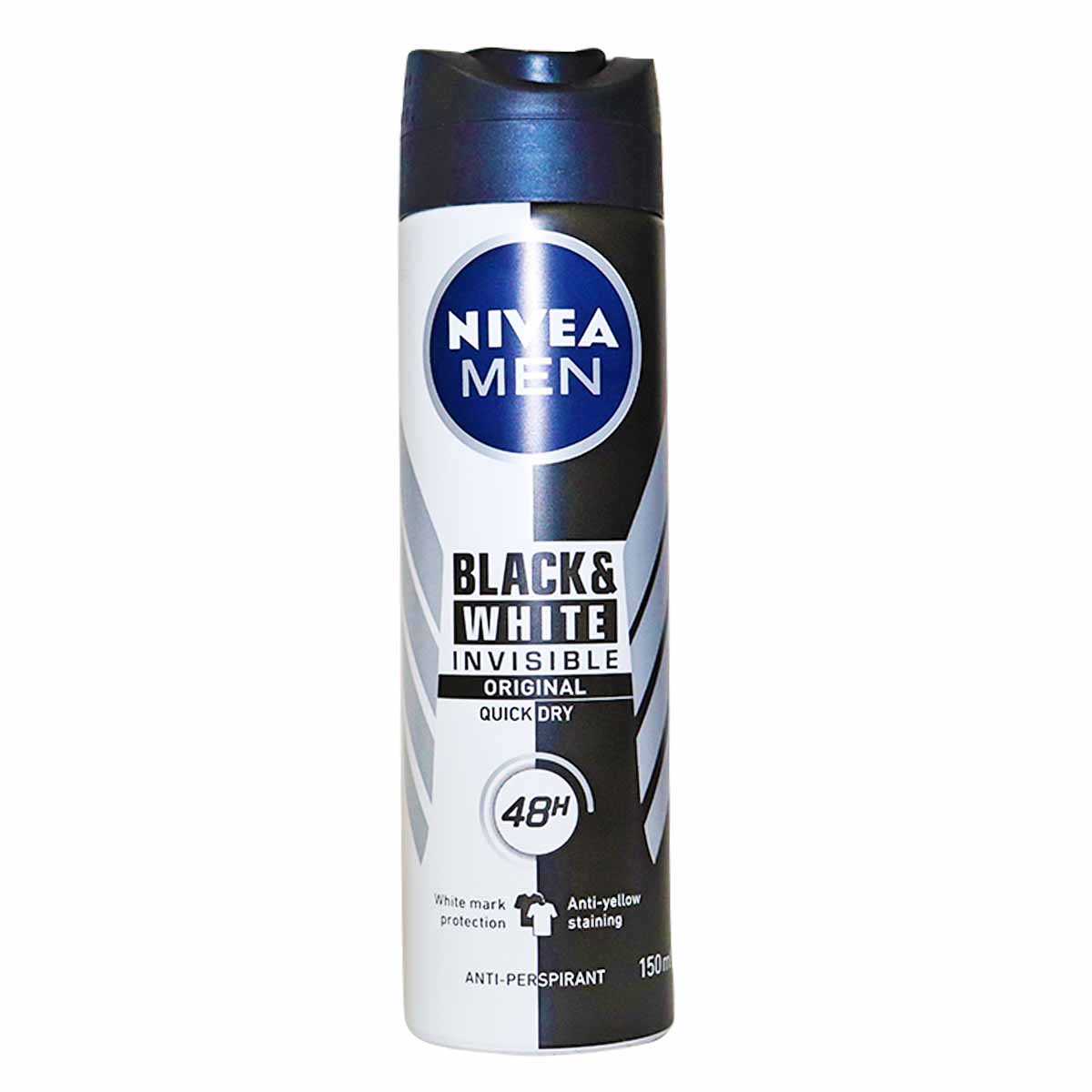 Nivea Men Invisible Black N White 150ml
