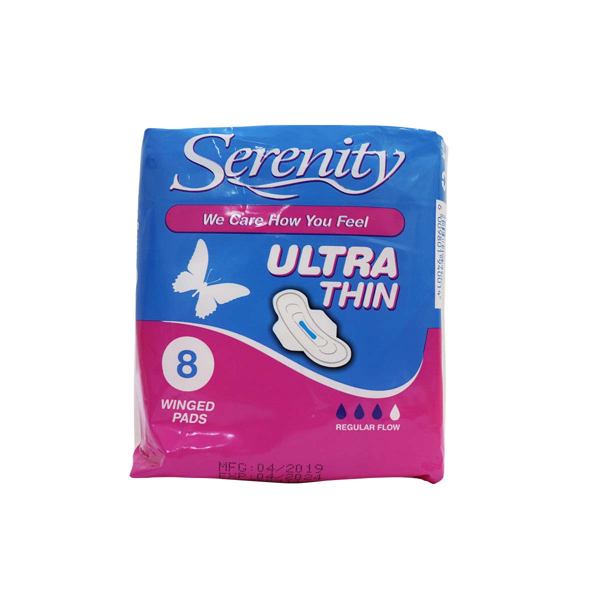 Serenity Pads Ultra Thin With Wings 8s