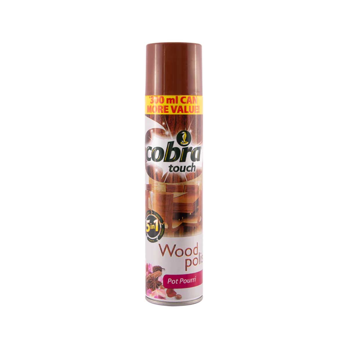 Cobra Touch Wood Polish Potpourri 300ml
