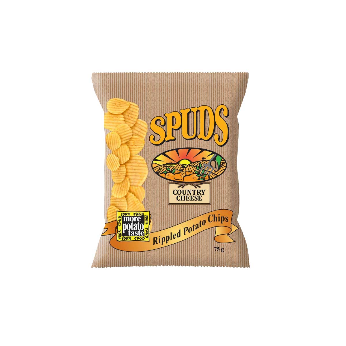 Spuds Country Cheese 75g