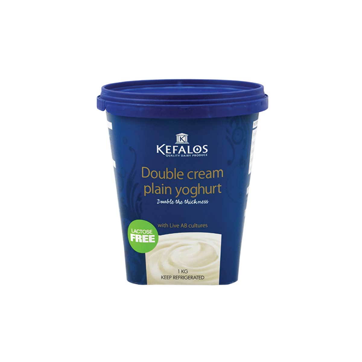 Kefalos Yoghurt Double Cream Plain 1kg