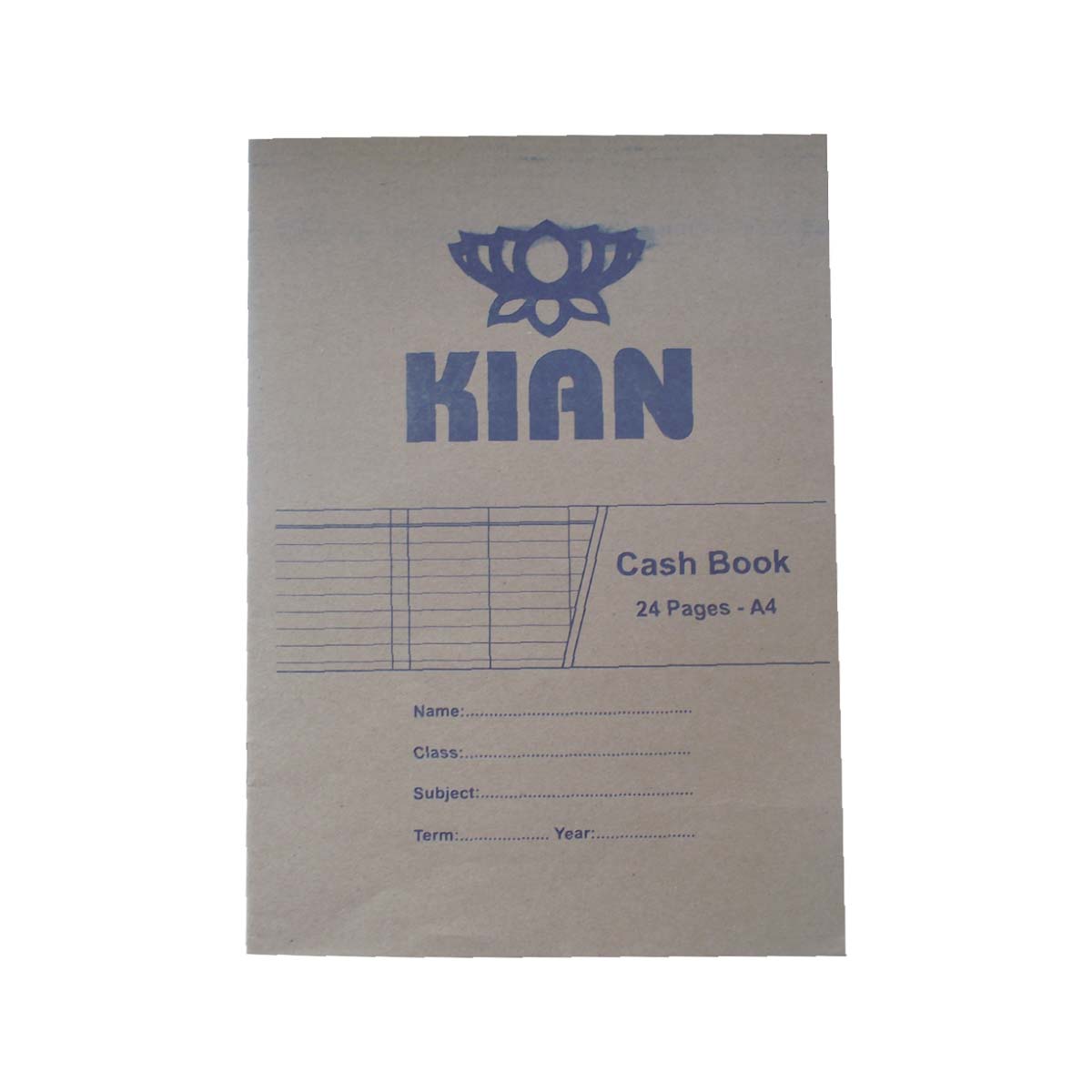Kian Cashbook A4 24pages