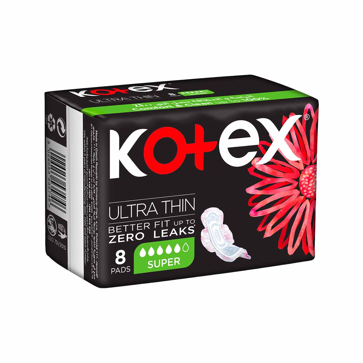 Kotex Ultra Thin Pads Super Plus Wings 8s