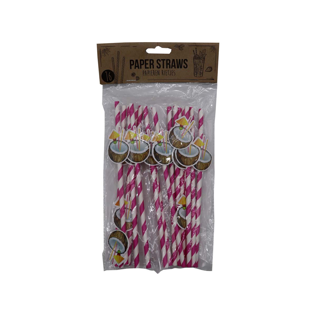 Drinking Straws 60x195mm 16pcs