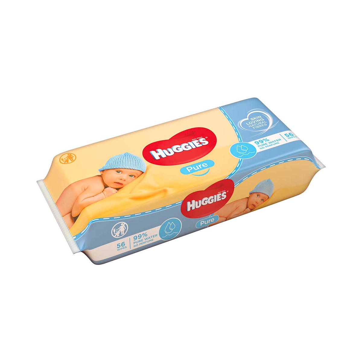 Huggies Baby Wipes Pure 56s