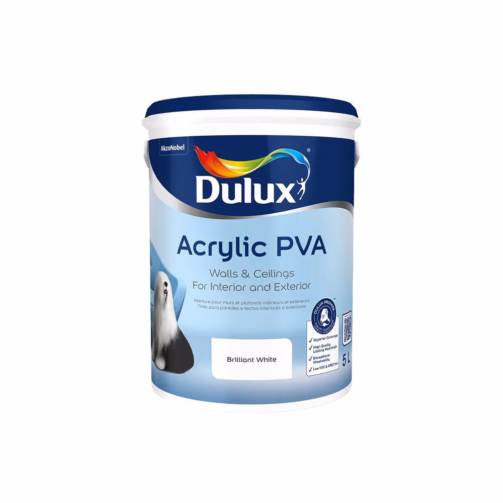 Dulux Int Ext Pva White 5l