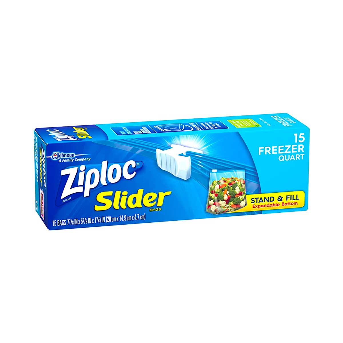 Ziploc Freezer Bags Quart 15 S
