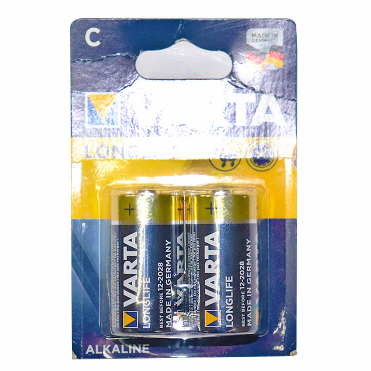 Varta Long Life C Blister Batteries 2s
