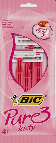 BIC Pure 3 Lady Pouch 4's