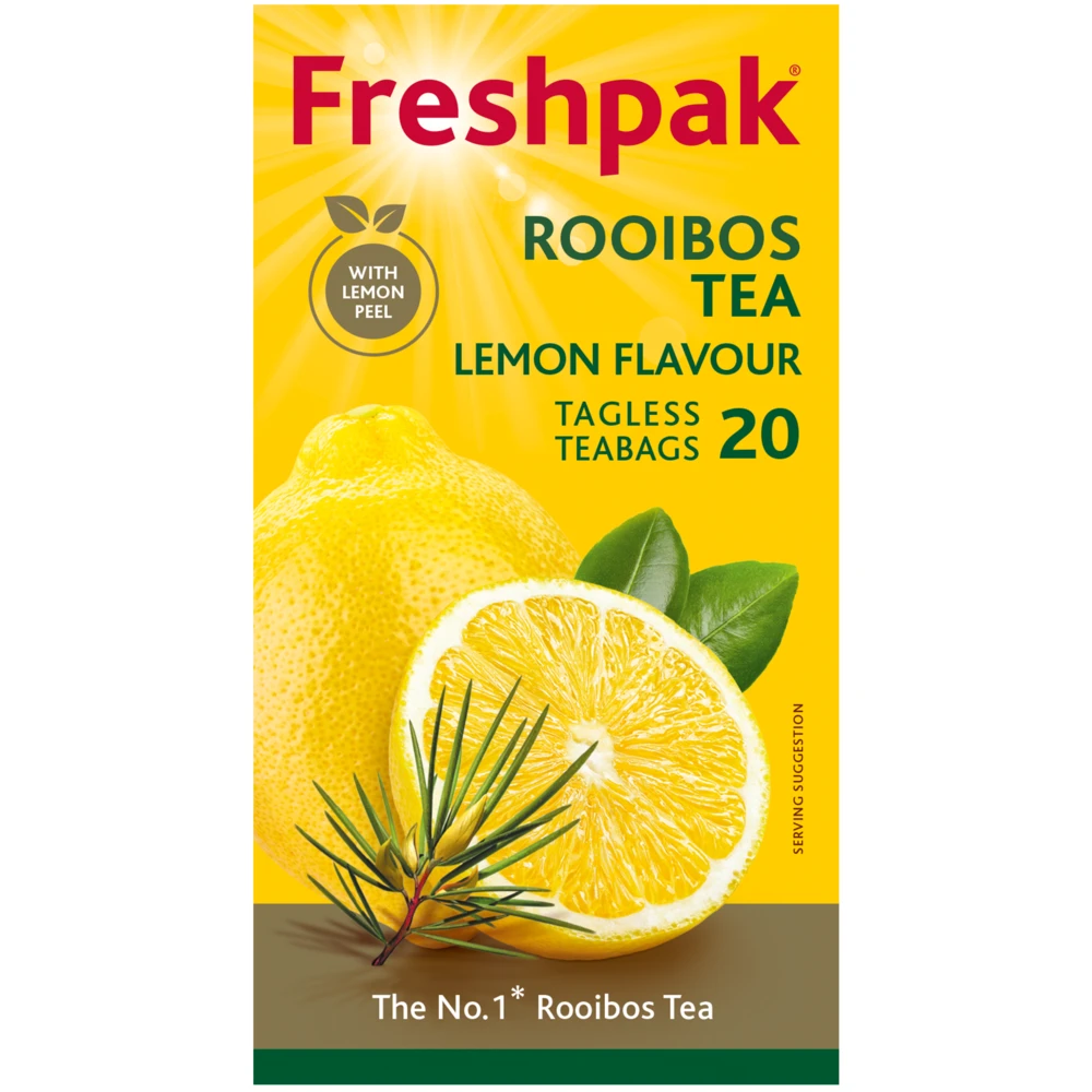 FRESHPAK Rooibos Tagless Teabags Lemon 20s