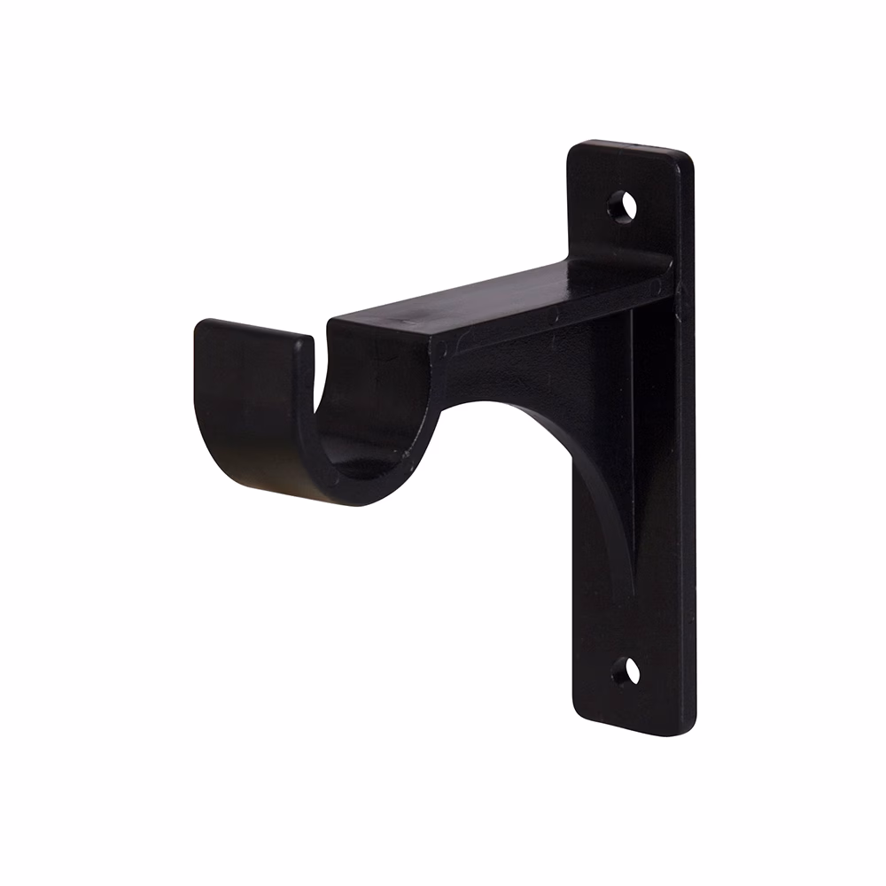 Kc Bracket 25mm Single Plastic Black 2 P/Pack