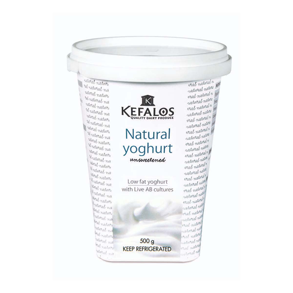 Kefalos Yoghurt Natural Low Fat Smooth 500g
