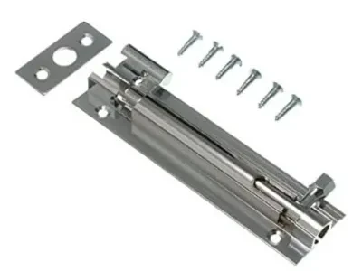 Barrel Bolt Cp 4 In 100mm + Screws Dj