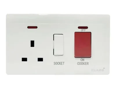 Cooker Switch 3 X 6 White K1053 Klass