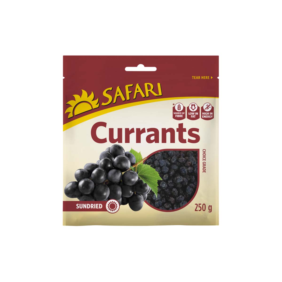 Safari Currants C Grade 250g