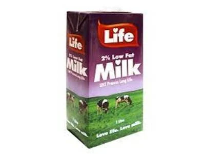 Milk 2% Low Fat 1l Life Pb