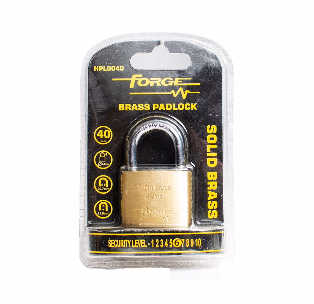 Forge Brass Padlock 40mm