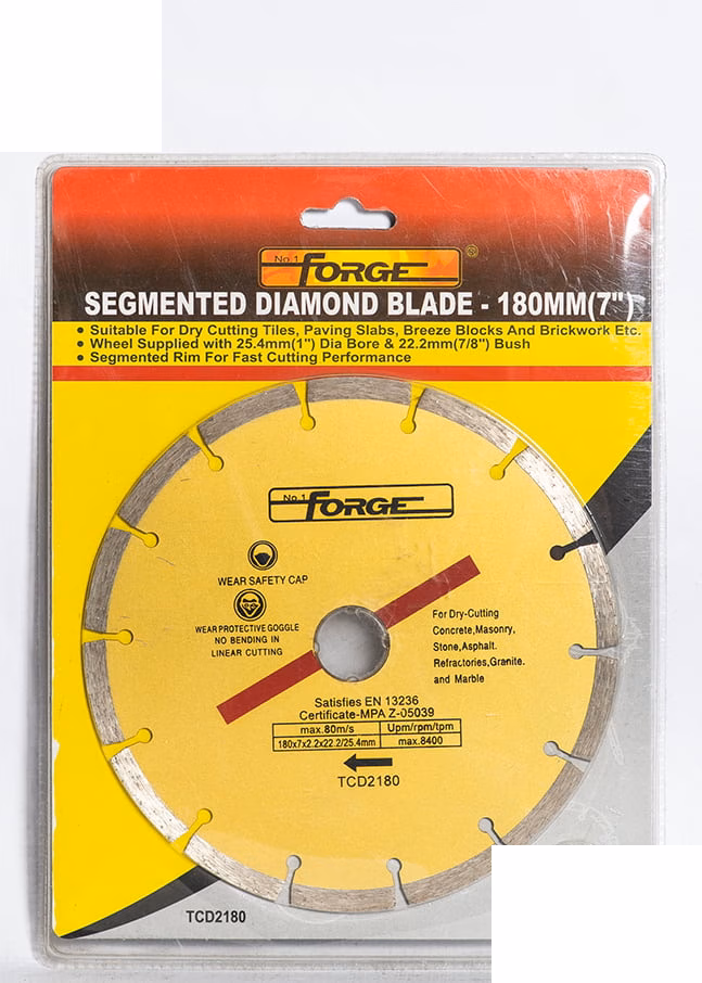 Forge Segmented Diamond Blade Dry 180mm