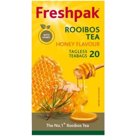 FRESHPAK Rooibos Tagless Teabags Honey 20s