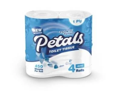 Tissue Roll 1ply 4r Daisy Petals