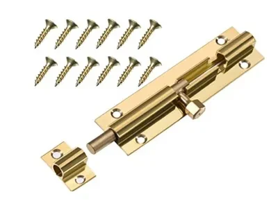 Barrel Bolt Brass 3 In 75mm + Screws Fix It