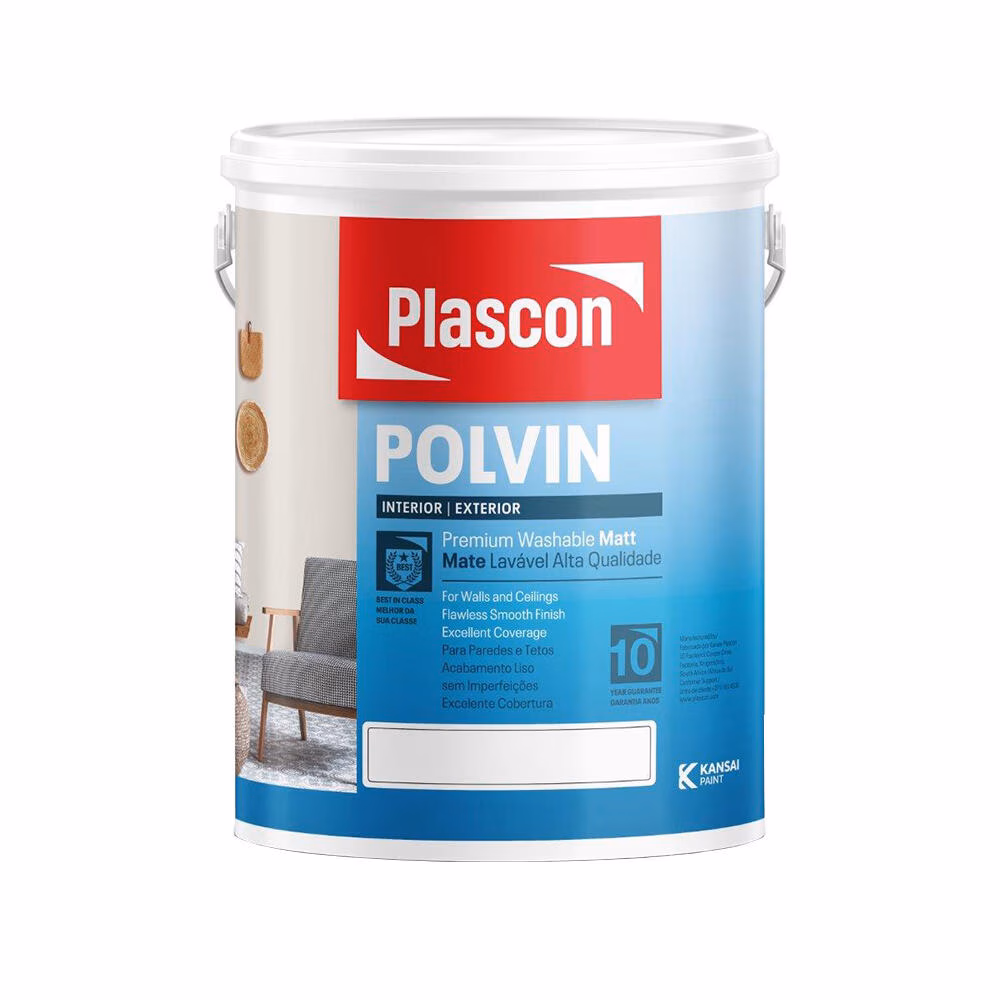Plascon Polvin Super Acrylic White 5l