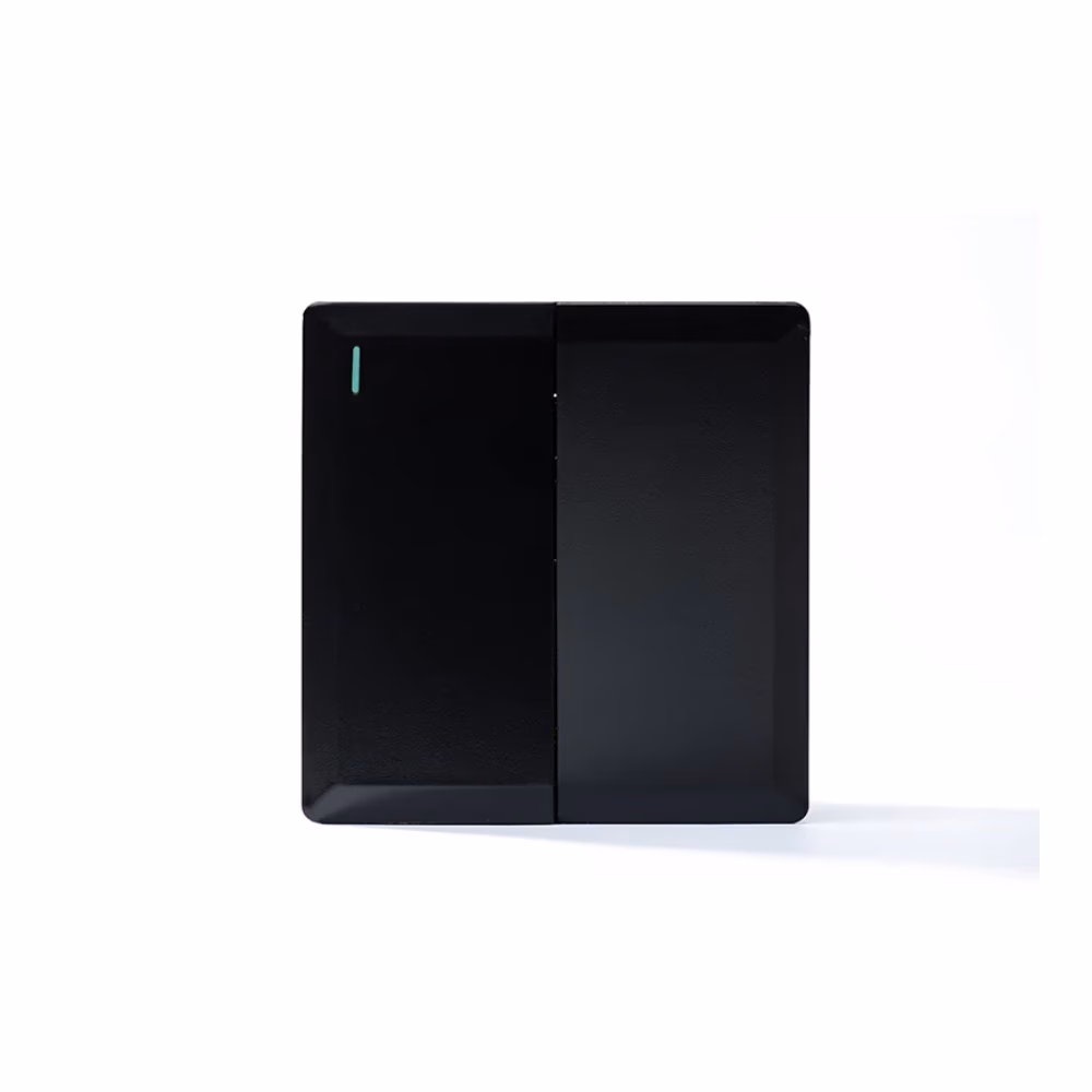 2g 2w Plate Switch Black