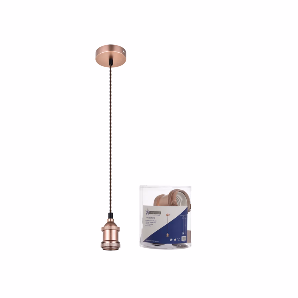 Bst Rose Gold/Brown Twist Cable