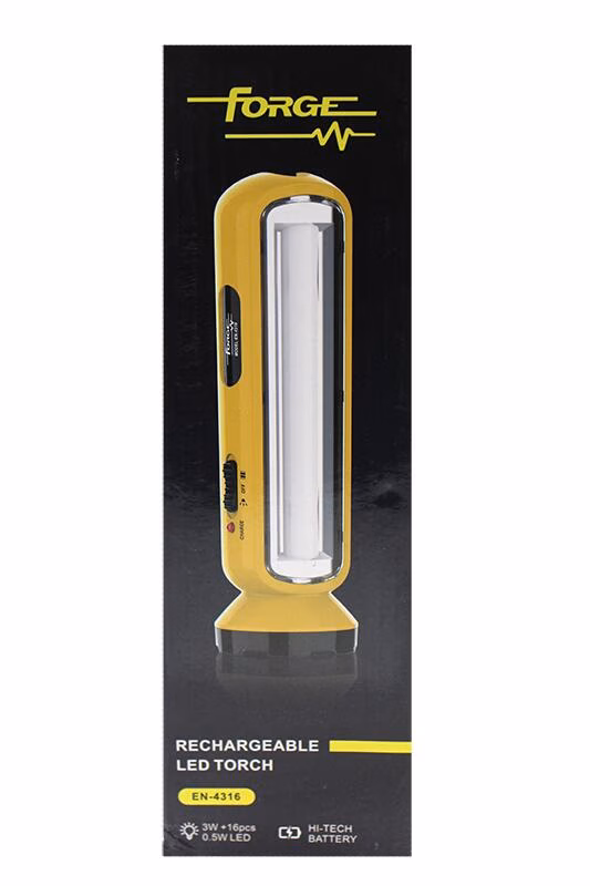 Forge Led Rechargeable Torch 3w +8w