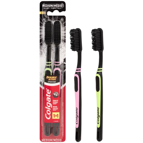 COLGATE Toothbrush Charcoal Twin Pack