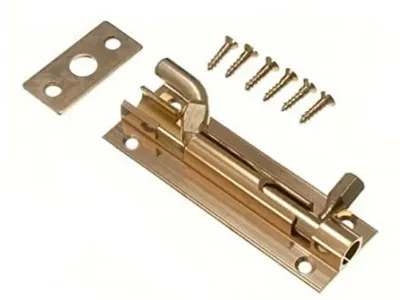 Barrel Bolt Brass 3 In 75mm Offset + Screws Fix It